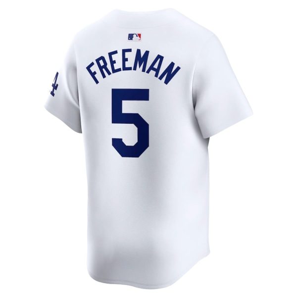 Freddie Freeman 5 Los Angeles Dodgers 2024 World Series Home Limited Player White Men Jersey - Image 5