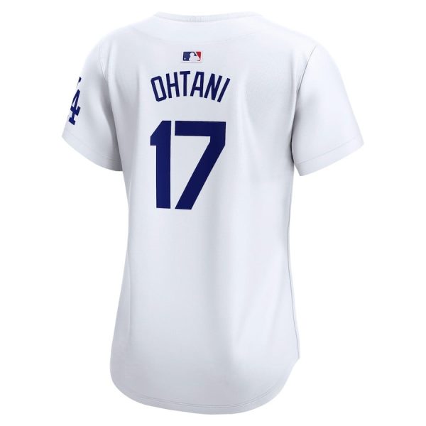 Shohei Ohtani 17 Los Angeles Dodgers Women's 2024 World Series White Limited Player Jersey - Image 3