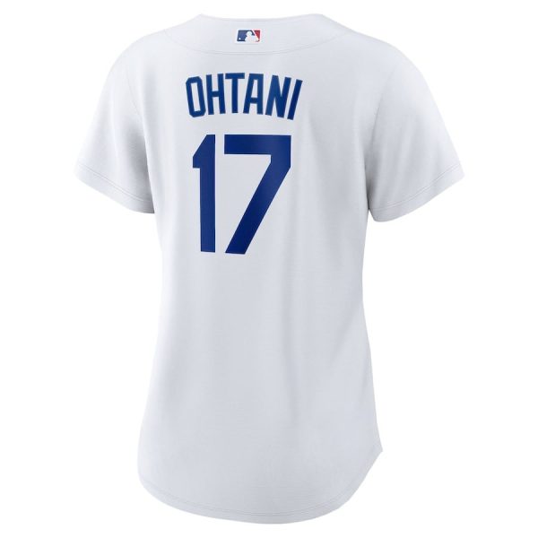 Shohei Ohtani 17 Los Angeles Dodgers Women's 2024 World Series White Home Jersey - Image 3