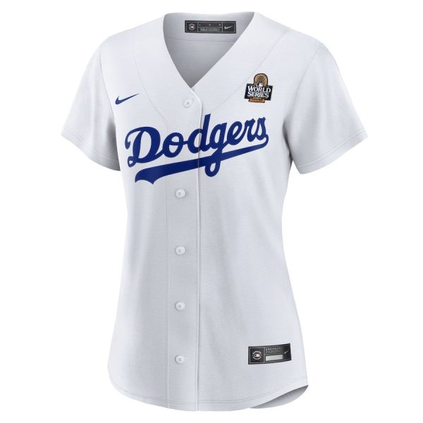 Freddie Freeman 5 Los Angeles Dodgers Women's 2024 World Series White Home Jersey - Image 2