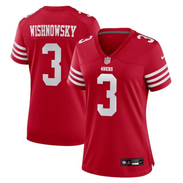 Mitch Wishnowsky 3 San Francisco 49ers Women’s Game Jersey For Sale