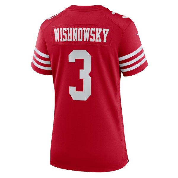 Mitch Wishnowsky 3 San Francisco 49ers Women’s Game Jersey For Sale - Image 3