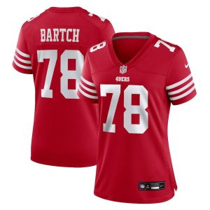 Ben Bartch 78 San Francisco 49ers Women's Game Jersey - Scarlet