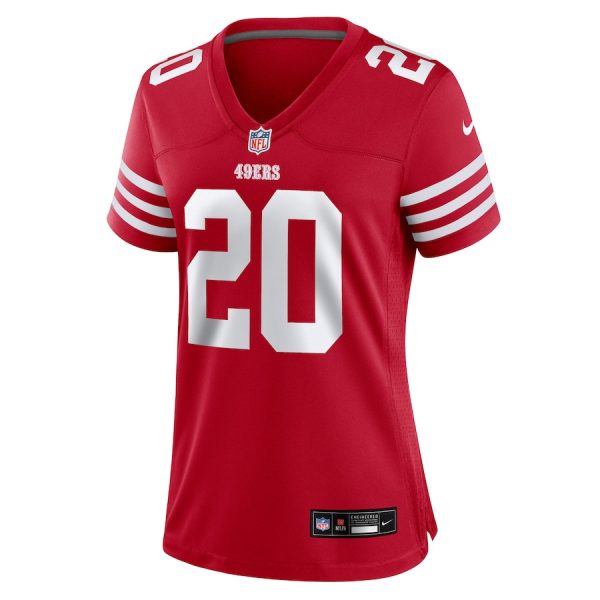 Ambry Thomas 20 San Francisco 49ers Women's Game Jersey - Scarlet - Image 2