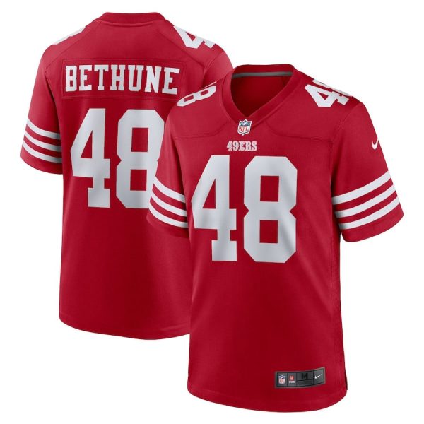 Tatum Bethune 48 San Francisco 49ers Game Men Jersey - Scarlet