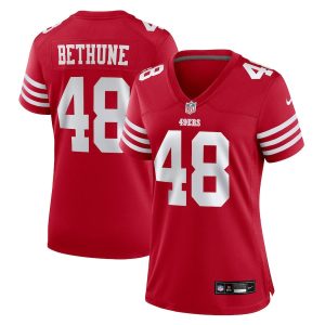 Tatum Bethune 48 San Francisco 49ers Women's Game Jersey - Scarlet