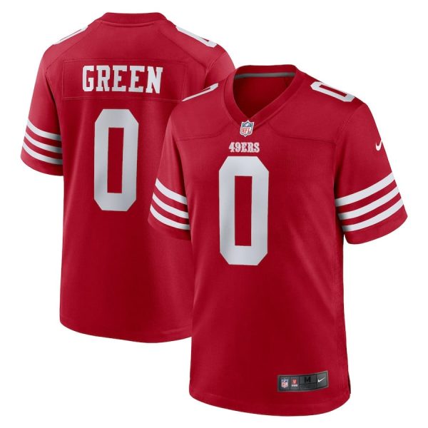 Renardo Green 0 San Francisco 49ers Game Men Jersey - Scarlet