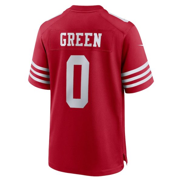 Renardo Green 0 San Francisco 49ers Game Men Jersey - Scarlet - Image 3