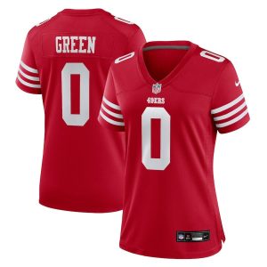 Renardo Green 0 San Francisco 49ers Women's Game Jersey - Scarlet