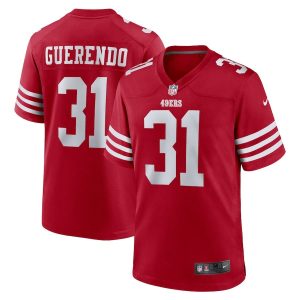 Isaac Guerendo 31 San Francisco 49ers Game Men Jersey - Scarlet