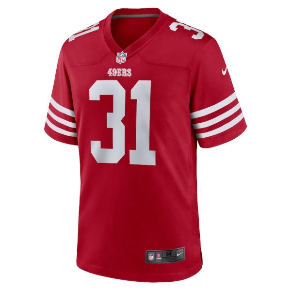 Isaac Guerendo 31 San Francisco 49ers Game Men Jersey - Scarlet - Image 2