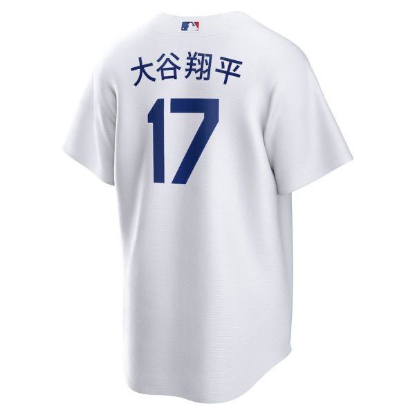 Shohei Ohtani 17 Los Angeles Dodgers Home 2024 World Series Japanese Lettering White Men Jersey - Image 3