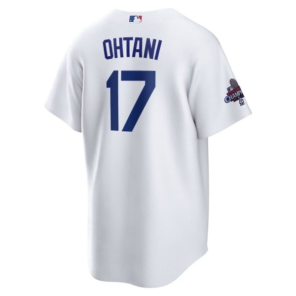 Shohei Ohtani 17 Los Angeles Dodgers 2024 World Series Champions Home White Men Player Jersey - Image 3