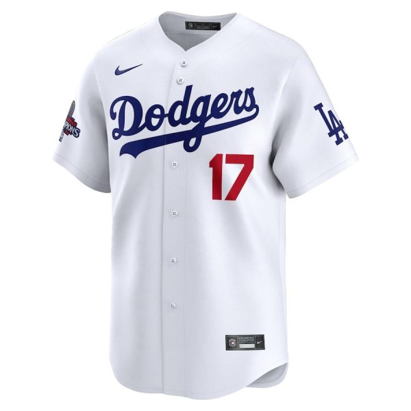 Shohei Ohtani 17 Los Angeles Dodgers 2024 World Series Champions Home Limited Player White Men Jersey - Image 2