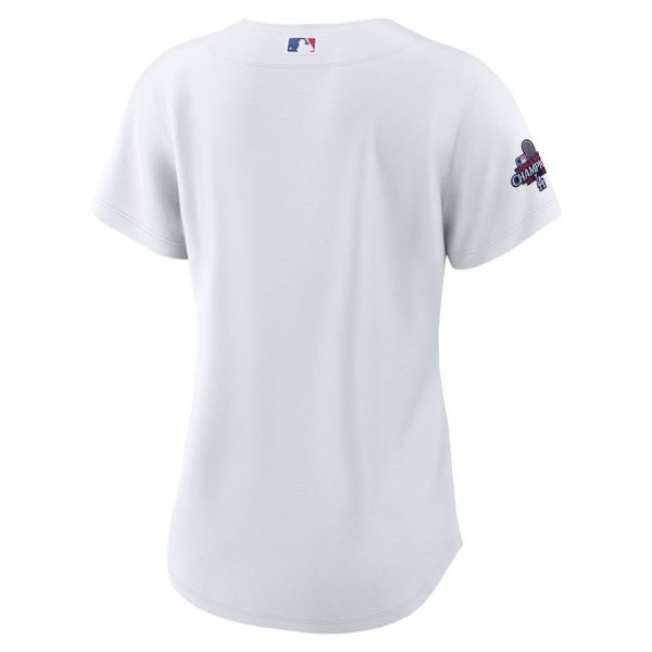 Los Angeles Dodgers Women's 2024 World Series Champions Home White Player Jersey - Image 3