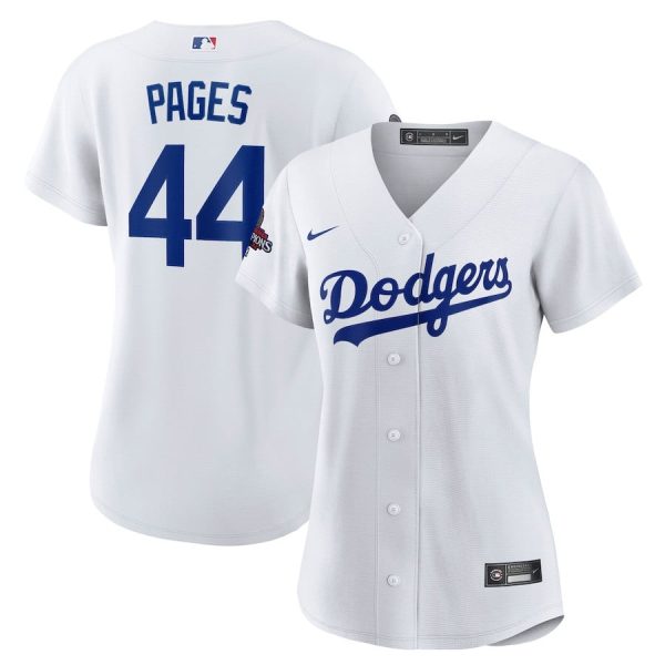 Andy Pages 44 Los Angeles Dodgers Women's 2024 World Series Champions Home Player Jersey Sale