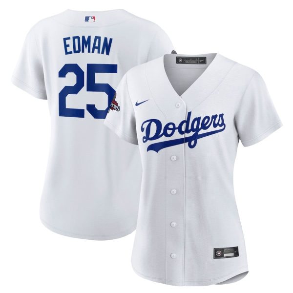 Tommy Edman 25 Los Angeles Dodgers Women's 2024 World Series Champions Home Player Jersey Sale