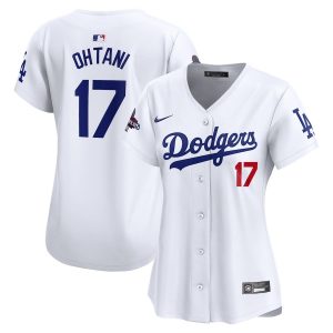 Shohei Ohtani 17 Los Angeles Dodgers Women's 2024 World Series Champions Home White Limited Jersey