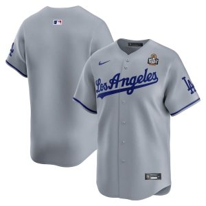 Los Angeles Dodgers 2024 World Series Road Limited Gray Men Jersey