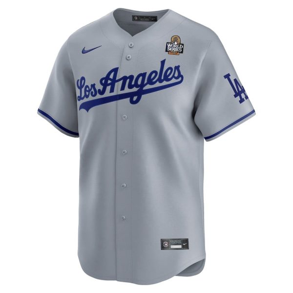 Los Angeles Dodgers 2024 World Series Road Limited Gray Men Jersey - Image 2