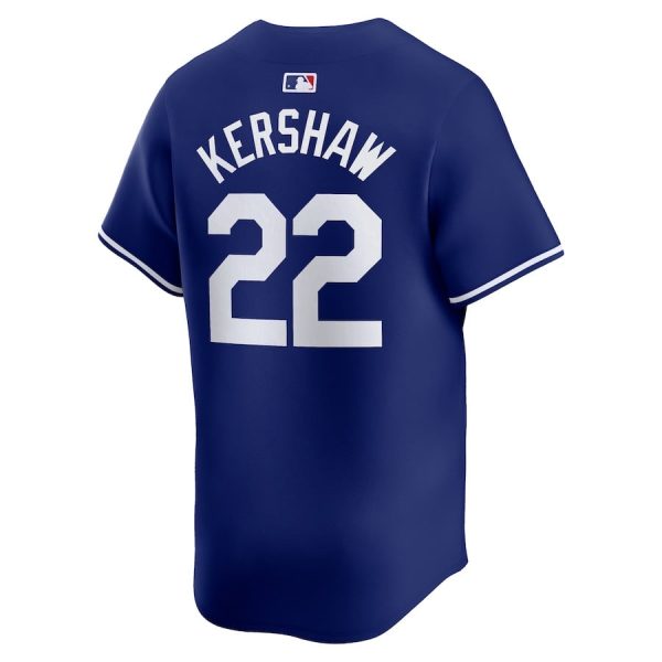 Clayton Kershaw 22 Los Angeles Dodgers 2024 World Series Home Limited Player Royal Men Jersey - Image 3