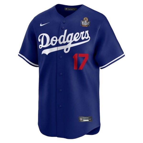 Shohei Ohtani 17 Los Angeles Dodgers 2024 World Series Home Limited Player Royal Men Jersey - Image 2