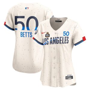 Mookie Betts 50 Los Angeles Dodgers Women's 2024 World Series Champions City Connect Limited Player Jersey