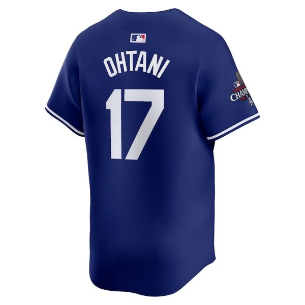 Shohei Ohtani 17 Los Angeles Dodgers 2024 World Series Champions Alternate Limited Player Royal Men Jersey - Image 3