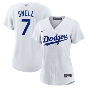 Blake Snell 7 Los Angeles Dodgers Home Player White Women Jersey