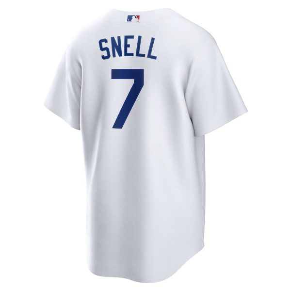 Blake Snell 7 Los Angeles Dodgers Home Player White Men Jersey - Image 3