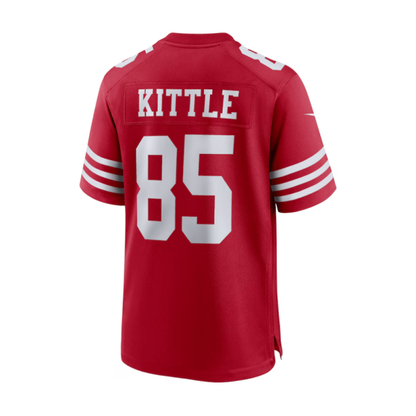 George Kittle 85 San Francisco 49ers 2025 Pro Bowl Patch Game Men Jersey - Scarlet - Image 3