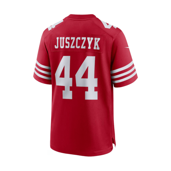 Kyle Juszczyk 44 San Francisco 49ers 2025 Pro Bowl Patch Game Men Jersey - Scarlet - Image 3