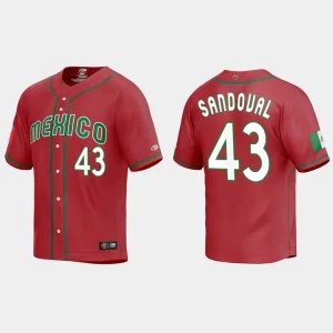 Sale Mexico Baseball World Baseball Classic Jersey Red Patrick Sandoval 43