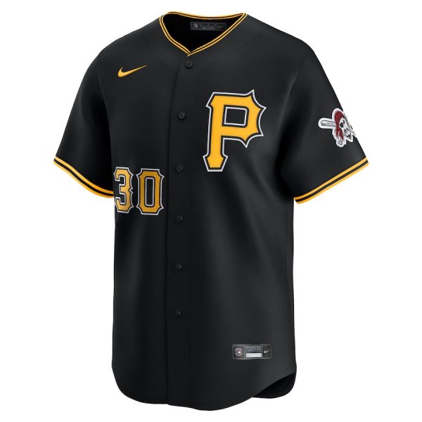 MLB Men Jersey Paul Skenes 30 Pittsburgh Pirates Alternate Limited Black - Image 2