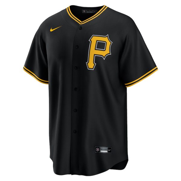 Black Men Jersey Paul Skenes 30 Pittsburgh Pirates Alternate - Image 2