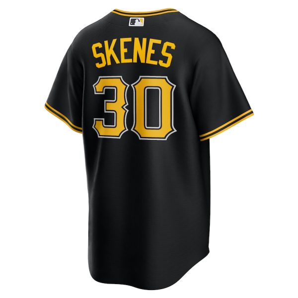 Black Men Jersey Paul Skenes 30 Pittsburgh Pirates Alternate - Image 3