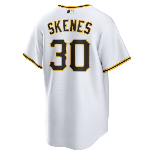 MLB Men Jersey Paul Skenes 30 Pittsburgh Pirates Home White - Image 3