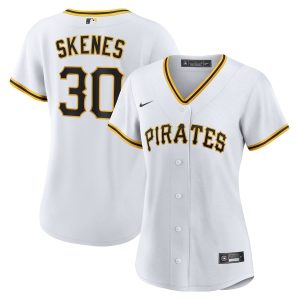 Women Jersey Paul Skenes 30 Pittsburgh Pirates Home White