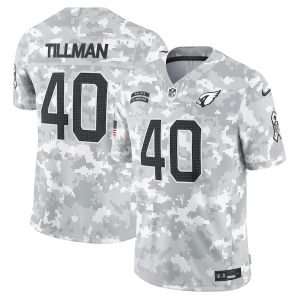 Pat Tillman 40 Arizona Cardinals 2024 Salute to Service Retired Player Limited Men Jersey - Arctic Camo