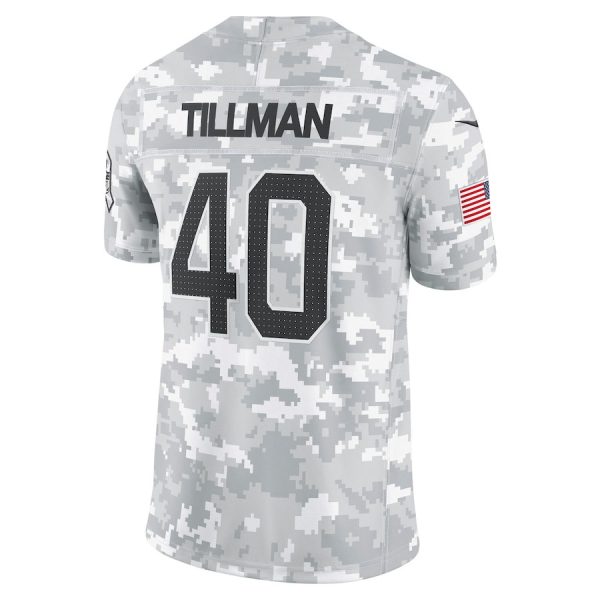 Pat Tillman 40 Arizona Cardinals 2024 Salute to Service Retired Player Limited Men Jersey - Arctic Camo - Image 3