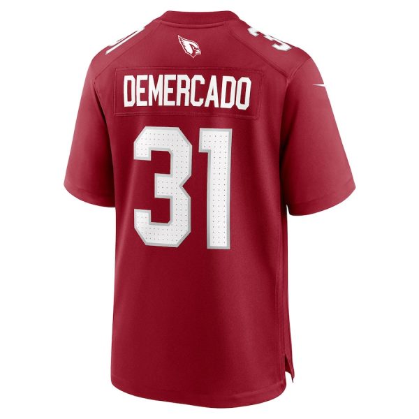 Emari Demercado 31 Arizona Cardinals Team Game Men Jersey Cheap- Cardinal - Image 3