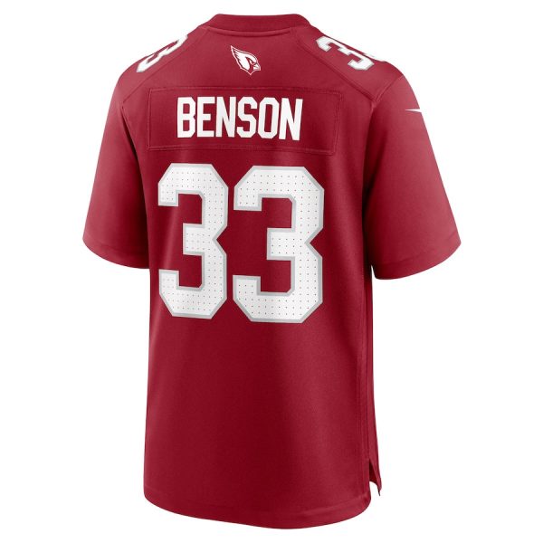 Trey Benson 33 Arizona Cardinals Team Game Men Jersey For Sale- Cardinal - Image 3