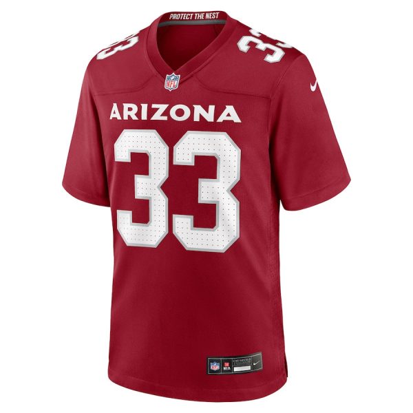 Trey Benson 33 Arizona Cardinals Team Game Men Jersey For Sale- Cardinal - Image 2