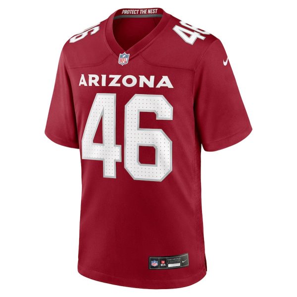 Aaron Brewer 46 Arizona Cardinals Team Game Men Jersey For Sale- Cardinal - Image 2