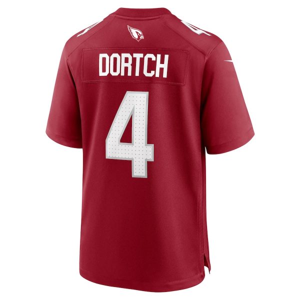 Greg Dortch 4 Arizona Cardinals Team Game Men Jersey For Sale- Cardinal - Image 3