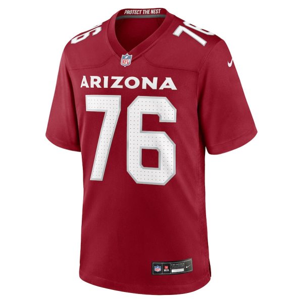 Will Hernandez 76 Arizona Cardinals Team Game Men Jersey For Sale- Cardinal - Image 2