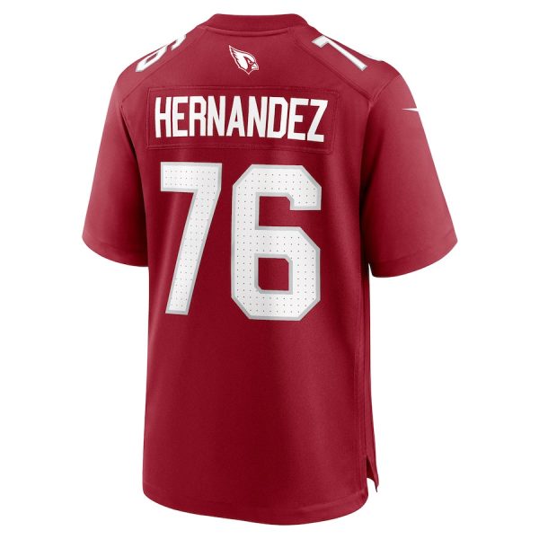 Will Hernandez 76 Arizona Cardinals Team Game Men Jersey For Sale- Cardinal - Image 3