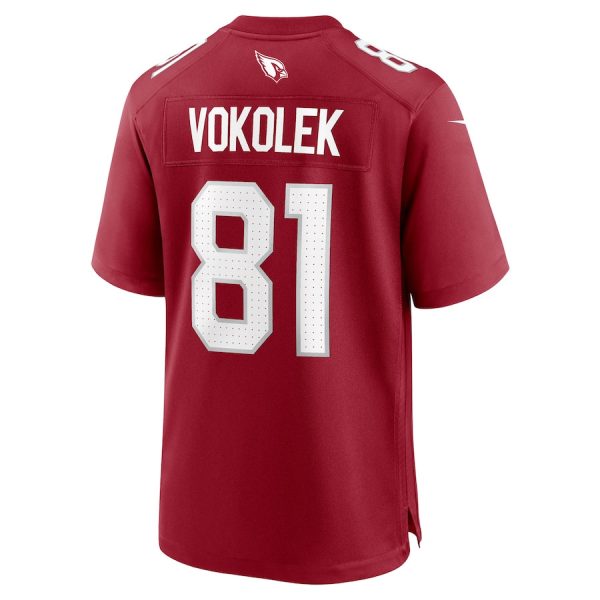 Travis Vokolek 81 Arizona Cardinals Team Game Men Jersey Cheap- Cardinal - Image 3