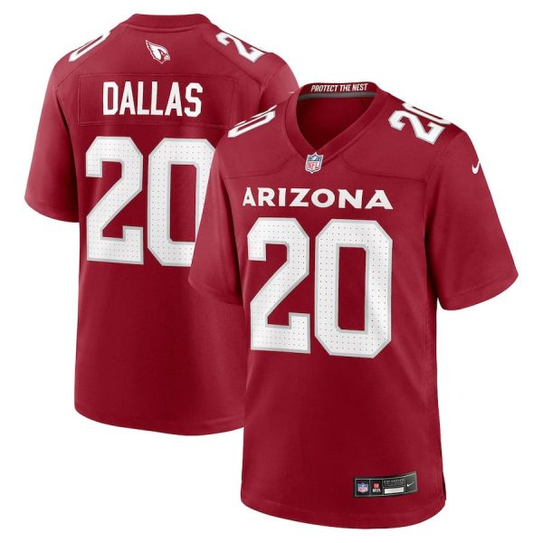 DeeJay Dallas 20 Arizona Cardinals Team Game Men Jersey Sale- Cardinal