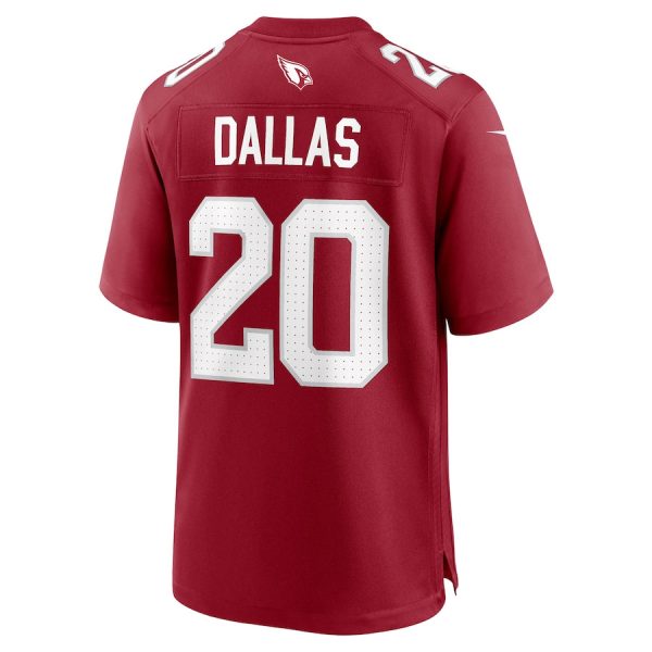 DeeJay Dallas 20 Arizona Cardinals Team Game Men Jersey Sale- Cardinal - Image 3